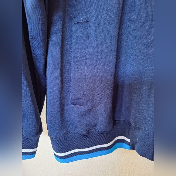 Pineapple Connection  Zip Up Track Jacket. Navy with white/blue. Mens size M - Picture 4 of 6